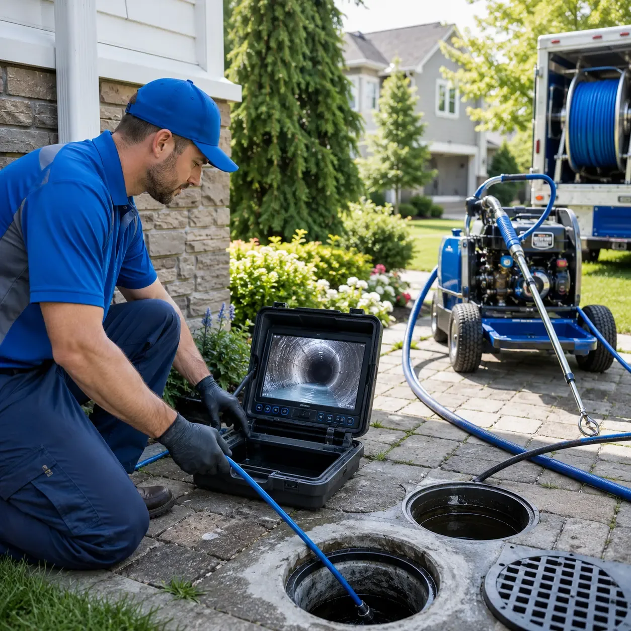 Outdoor drain cleaning professionals serving Greenland, NH